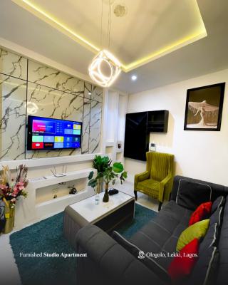 Luxury Furnished Studio Apartment with Swimming Pool, Gym, Tennis, Etc, Justice Court, Ologolo, Lekki, Lagos, Self Contain (single Rooms) for Rent