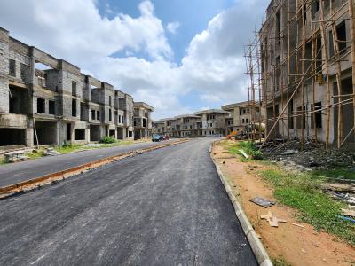 Luxurious 5-bedroom Terrace Triplex with Bq, Airport Road, Jabi, Abuja, Terraced Duplex for Sale