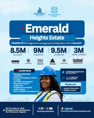 Emerald Heights Estate, Behind Rccg  Regional Campground, Rukpokwu, Port Harcourt, Rivers, Mixed-use Land for Sale