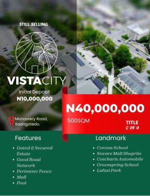 Looking for Affordable Verified Buy and Build Land with C of O, Strategically Located in Monastery Road,vista City, Sangotedo, Ajah, Lagos, Residential Land for Sale