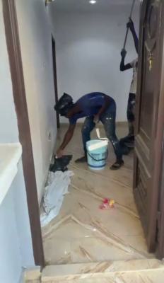 Newly Renovating 2 Bedroom Flat in a Tarred Road, Sangotedo, Sangotedo, Ajah, Lagos, Flat / Apartment for Rent