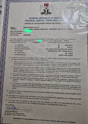 1,500sqm, Residential, Fcda R of O, Guzape2, Guzape District, Abuja, Residential Land for Sale