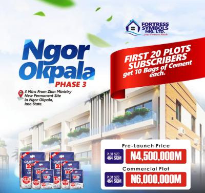 Free 10 Bags of Cement, Fortune Garden Estate Ngo- Okpala, Owerri Municipal, Imo, Mixed-use Land for Sale