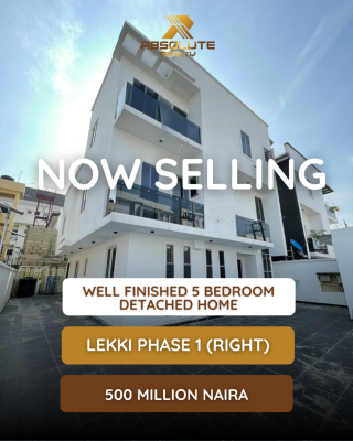 Luxury 5 Bedroom Detached Home, Lekki Right, Lekki Phase 1, Lekki, Lagos, Detached Duplex for Sale
