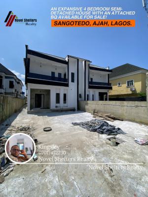Contemporary 4 Bedroom Detached Duplex with an Attached Bq, Sangotedo, Sangotedo, Ajah, Lagos, Semi-detached Duplex for Sale