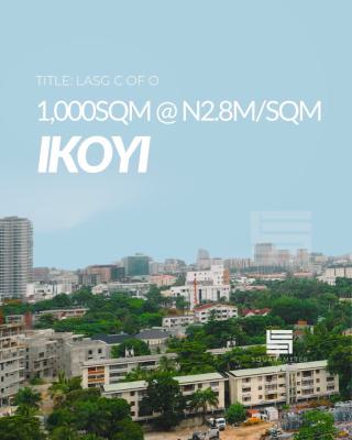 Lovely 1000sqm Land Available, Alexander Road, Ikoyi, Lagos, Residential Land for Sale