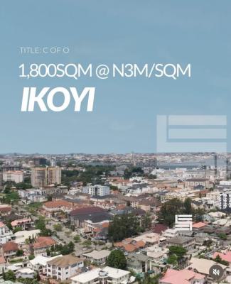 Lovely 1800sqm Land Available, Lateef Jakande, Ikoyi, Lagos, Residential Land for Sale