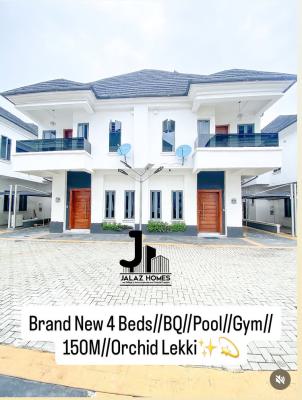 Brand New 4 Bedroom Semi Detached Duplex with Bq and  Pool, Orchid Road, Lekki, Lagos, Semi-detached Duplex for Sale