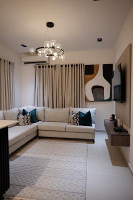 Beautiful 1 Bedroom Apartment with Outdoor Jacuzzi, Behind Dowen College, Lekki Phase 1, Lekki, Lagos, Flat / Apartment Short Let