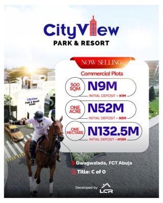 Luxury Plots in Gwagwalada, Abuja  City View Park and Resort, Adjacent Abuja Teaching Hospital & Abuja International Airport, Gwagwalada, Abuja, Commercial Land for Sale