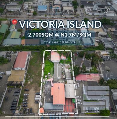 Luxury Land of 2700 with Demolishable Structure, Victoria Island (vi), Lagos, Land for Sale