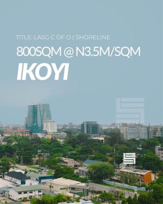 Lovely 800sqm Land Available, Shoreline, Ikoyi, Lagos, Residential Land for Sale