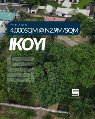 Lovely 4,000sqm Land, Old Ikoyi, Ikoyi, Lagos, Residential Land for Sale