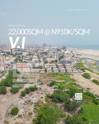 Lovely 22,000sqm Land, Victoria Island (vi), Lagos, Residential Land for Sale