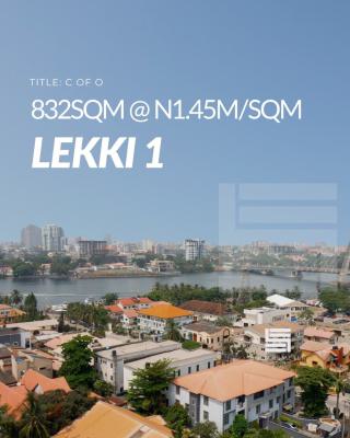 Lovely 832sqm Land, Lekki Phase 1, Lekki, Lagos, Residential Land for Sale