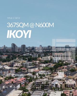 Lovely 367sqm Land Available, South West, Ikoyi, Lagos, Residential Land for Sale