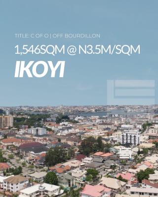 Lovely 1546sqm Land Available, Off Bourdillon, Old Ikoyi, Ikoyi, Lagos, Residential Land for Sale