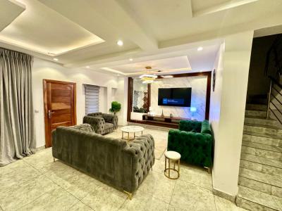Fully Furnished and Serviced 4 Bedroom Terrace Duplex, Salem Ikate, Lekki, Lagos, Terraced Duplex for Rent