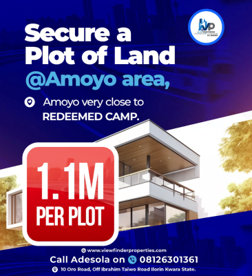 a Parcel of Land at Ilorin, Amoyo Area, Close to Redeem Camp, Ilorin West, Kwara, Land for Sale