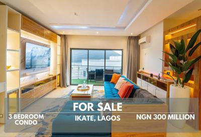 Luxury Ensuite 3 Bedroom Condo with Pool/ Gym, Kunsala Road, Ikate, Lekki, Lagos, Flat / Apartment for Sale