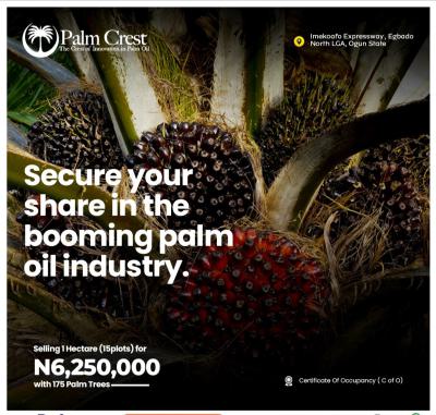 Affordable and Premium with a C of O, Agro Estate, Palm Crest, Yewa North, Ogun, Mixed-use Land for Sale