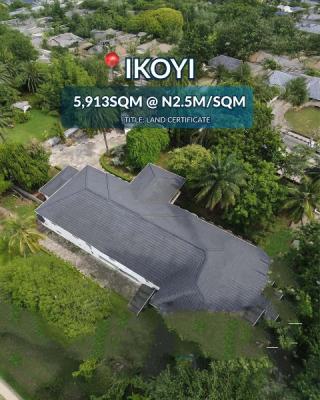 a Prime 5,913 Sqm Plot Available, Ikoyi, Lagos, Mixed-use Land for Sale