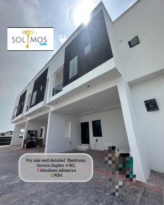 Well Detailed 3bedroom Terrace Duplex Bq, Abraham Adesanya, Ajah, Lagos, Terraced Duplex for Sale