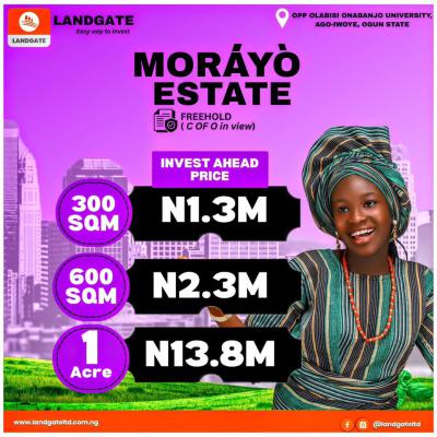 Morayo Estate, Olabisi Onabanjo University, Ago Iwoye, Ogun State, Ijebu East, Ogun, Residential Land for Sale
