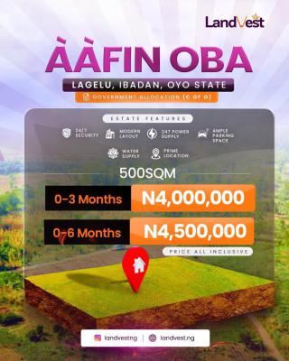 Aafin Oba. The Royal Estate, Ibadan, Lagelu, Oyo, Residential Land for Sale