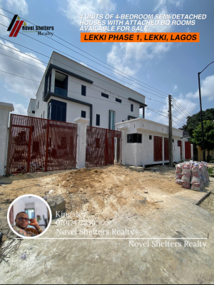 Executive, Well Built 4 Bedroom Contemporary Semi-detached Duplex, Lekki, Lekki Phase 1, Lekki, Lagos, Semi-detached Duplex for Sale