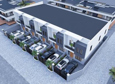 Under Construction 4 Bedroom Self Compound Terraced Duplex, Gra, Ikota, Lekki, Lagos, Terraced Duplex for Sale