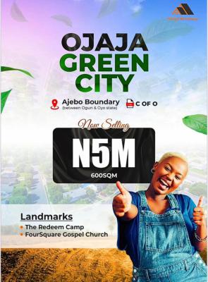 Premium Plots of Land at Ojaja Green City, Ajebo, Ibadan, Oyo, Residential Land for Sale