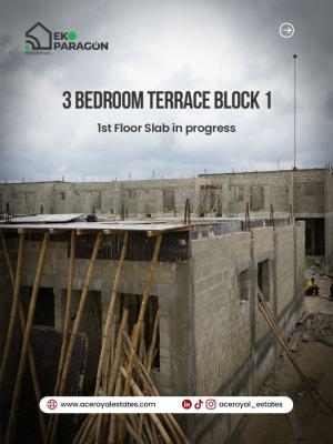 3 Bedroom Terrace Duplex with Bq, Abijo, Lekki, Lagos, House for Sale