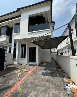 Self Service 4 Bedroom Semi Detached Duplex with Bq, Off Chevron Drive Lekki By Bis, Lekki, Lagos, Semi-detached Duplex for Rent