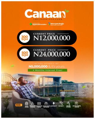 300-500 Square Meter Fenced and Gated Land, Canaan Estate, Bogije, Ibeju Lekki, Lagos, Residential Land for Sale