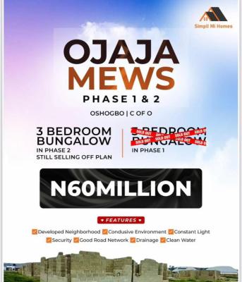 Ojaja Mews Bunglows, Osogbo, Osun, Detached Bungalow for Sale
