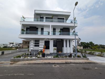 New 5 Bedroom on 3 Floors with Penthouse, Study, Bq & Gov Consent, Cowrie Creek Estate, Ikate, Lekki, Lagos, Semi-detached Duplex for Sale