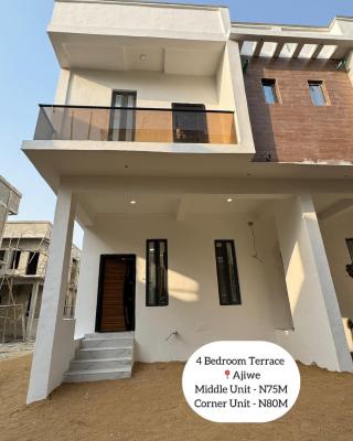 Four Bedroom Terrace Duplex Ongoing, Behind Lbs, Ajah, Lagos, Terraced Duplex for Sale