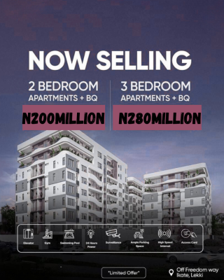 2 Bedroom Apartment with Payment Plan, Freedom Way, Lekki Phase 1, Lekki, Lagos, Flat / Apartment for Sale