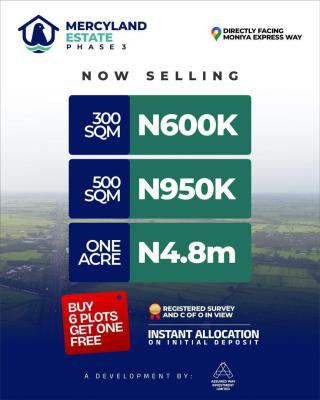Land, Mercy Land Estate 3, Moniya, Ibadan, Oyo, Residential Land for Sale