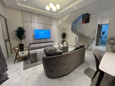 Furnished 4 Bedrooms Duplex, Oral Extension/by Oral Estate/opposite Chevron Alternative Route, Lekki Phase 2, Lekki, Lagos, Terraced Duplex for Rent