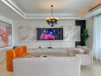 Luxury 3 Bedroom Apartment with Pool, Spa, Gym, Ocean & City View, Eko Atlantic City, Lagos, Flat / Apartment Short Let