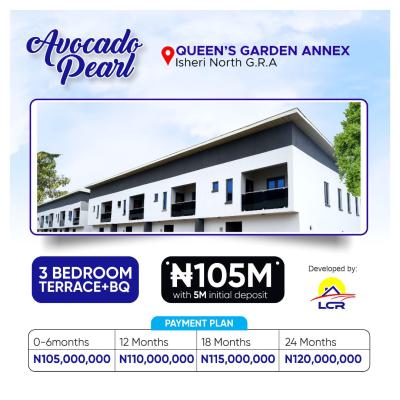 Luxury 3-bedroom Terraces with Bq, Avocado Pearls Terrace, Isheri North, Lagos, Terraced Duplex for Sale