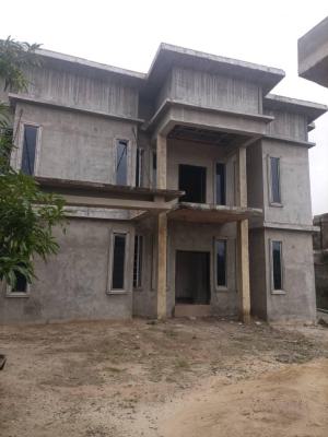 Distress 7 Bedroom (carcass) Duplex with Boyz Quarter, United Estate, Sangotedo, Ajah, Lagos, Detached Duplex for Sale