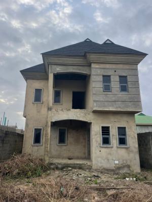 Carcass 4 Bedroom Duplex on a Half Plot of Land in a Serene Area, Riverview Estate Olu- Odo, Ebute, Ikorodu, Lagos, Detached Duplex for Sale