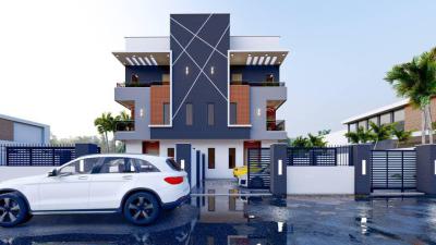 4 Bedroom Semi Detached Duplexes with Bq, Gbagada, Lagos, Semi-detached Duplex for Sale