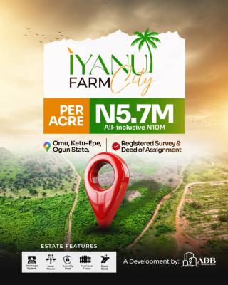 Affordable Plots of Commercial Land, Iyanu Farm City, Ijebu Epe Express Way, Epe, Lagos, Commercial Land for Sale