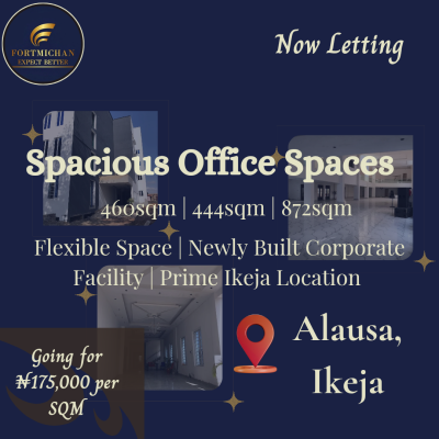 Newly Built, Spacious Corporate Office Spaces, Cbd, Alausa, Ikeja, Lagos, Office Space for Rent