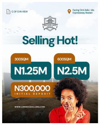 an Exclusive Fast-appreciating Estate Plots: Secure & Ready to Build, 300k Initial Deposit, Ido Train Station, Omi Adio- Ido Expressway, Ibadan, Oyo, Mixed-use Land for Sale