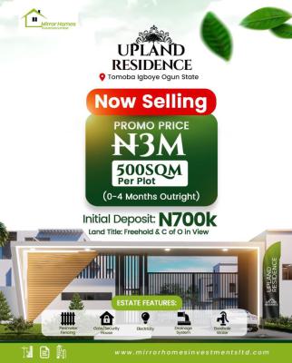 Get to Own a 100% Freehold, Registered Survey, 100% Topography Area, Outright Payment Up to 0-4 Months, Upland Residence in Tomoba Igboye, Epe, Lagos, Mixed-use Land for Sale